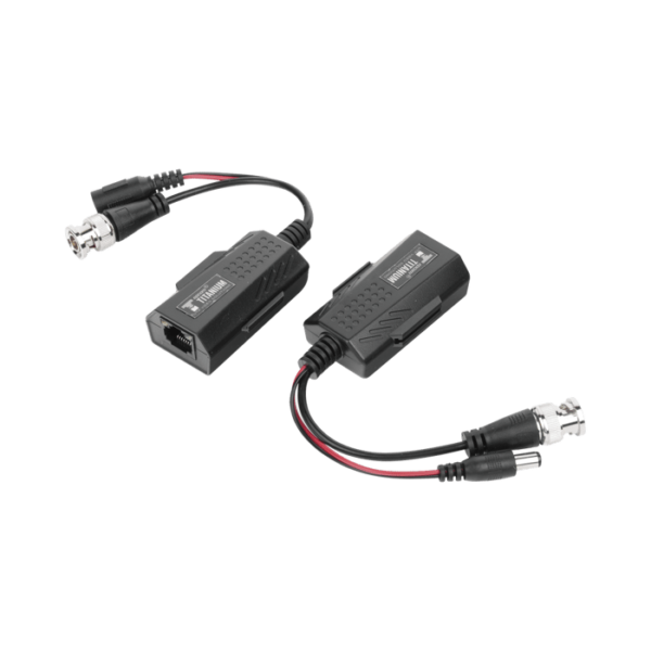 Kit Transceptores Activos 4K UTP + Alimentación 12/24V con Protección TVS
